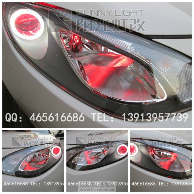 视频的 汽车灯光 车灯 全LED改装方案 名爵6 MG6 欧司朗钻石珑LED 恶魔眼天使