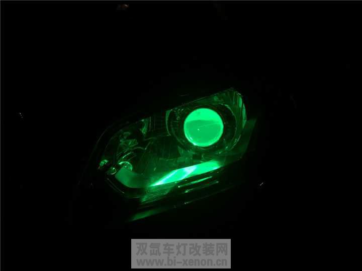 连云港市新浦区经典科鲁兹改国产海拉5透镜，三色可变恶魔眼，汉雷5500K灯泡。