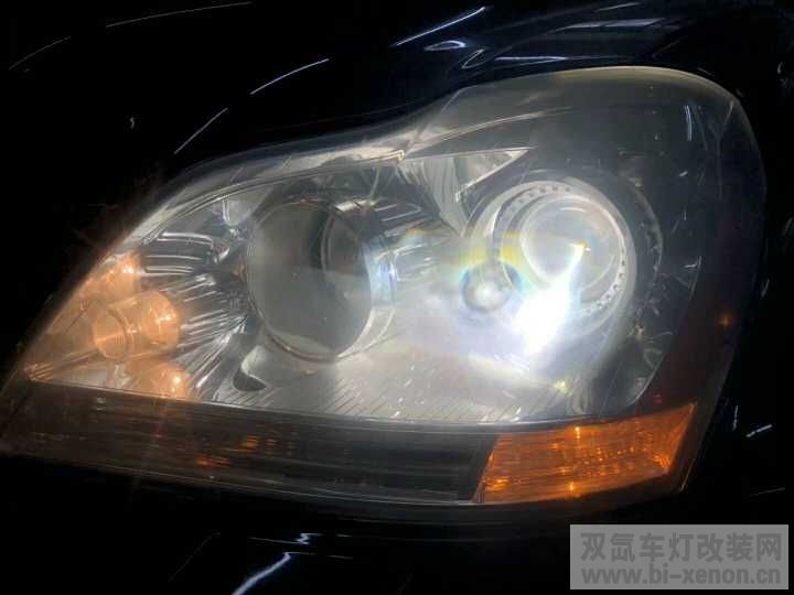 西宁改灯【哈瑞车灯】西宁奔驰GL550升级超级海拉5西宁哈瑞车灯升级改装