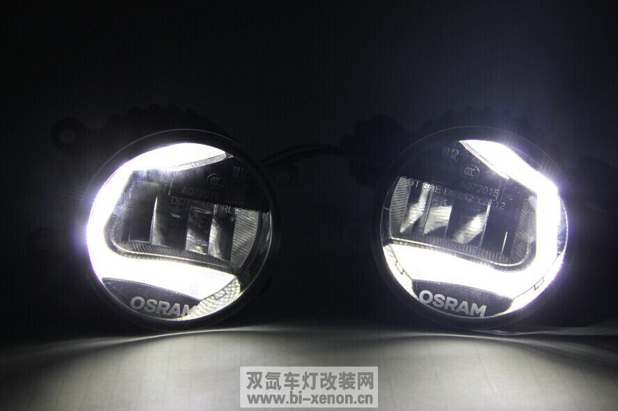 歐司朗led霧燈日行燈大量出貨中使用大部分車型安裝百餘款專車專用日